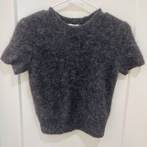 Lily Sisto for Gianni Bini Charcoal Gray Mohair Sweater. Size XS (with stretch)